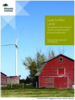 Least Conflict Lands Municipal Decision Support Tool for Siting Renewable Energy Development - Miistakis Institute