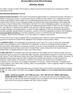 OFFICIAL RULES Encorp Return-It to Win-It Contest