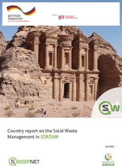 Country report on the solid waste management in JORDAN