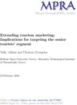 Extending tourism marketing: Implications for targeting the senior tourists' segment