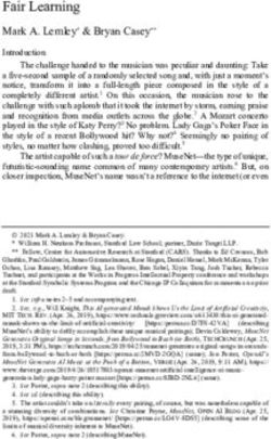 Fair Learning Mark A. Lemley* & Bryan Casey** - Texas Law Review