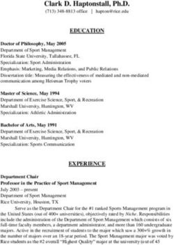 Clark D. Haptonstall, Ph.D - (713) 348-8813 office | - The People of Rice