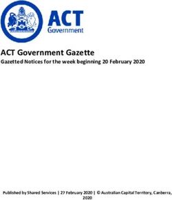 ACT Government Gazette - Gazetted Notices for the week beginning 20 February 2020 - Jobs ACT