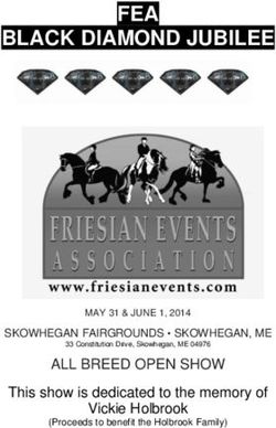 FEA BLACK DIAMOND JUBILEE - ALL BREED OPEN SHOW This show is dedicated to the memory of