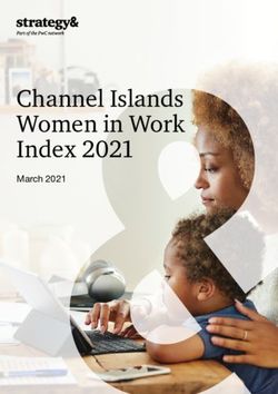 CHANNEL ISLANDS WOMEN IN WORK INDEX 2021 - MARCH 2021 - PWC
