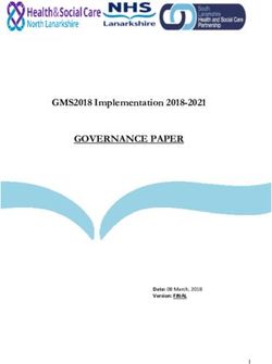 GOVERNANCE PAPER GMS2018 Implementation 2018-2021 - NHS Lanarkshire