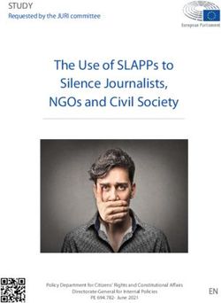 The Use of SLAPPs to Silence Journalists, NGOs and Civil Society - STUDY Requested by the JURI committee