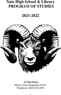 Nute High School & Library - PROGRAM OF STUDIES 2021-2022 - 22 Elm Street Milton, New Hampshire 03851