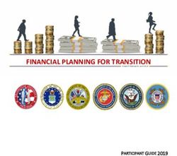 FINANCIAL PLANNING FOR TRANSITION - PARTICIPANT GUIDE 2019 - FSS