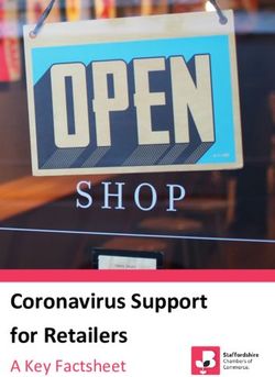 Coronavirus Support for Retailers - A Key Factsheet - Stoke-on-Trent City Centre ...