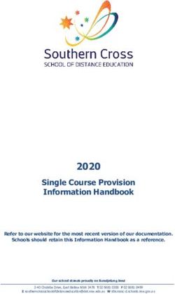 2020 Single Course Provision Information Handbook - Southern ...