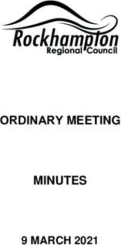 ORDINARY MEETING MINUTES 9 MARCH 2021 - Rockhampton ...