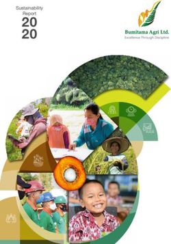 20 20 Sustainability Report - Bumitama Agri
