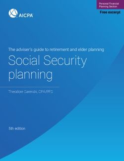 Social Security planning - The adviser's guide to retirement and elder planning Free excerpt - aicpa