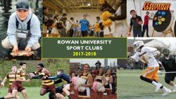 ROWAN UNIVERSITY SPORT CLUBS 2017-2018
