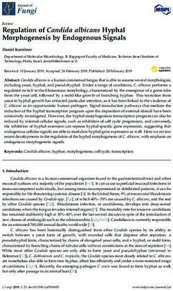 Regulation of Candida albicans Hyphal Morphogenesis by Endogenous Signals - MDPI