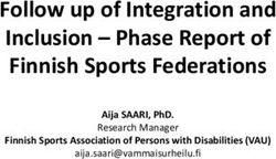 FOLLOW UP OF INTEGRATION AND INCLUSION - PHASE REPORT OF FINNISH SPORTS FEDERATIONS - AIJA SAARI, PHD. RESEARCH MANAGER FINNISH SPORTS ASSOCIATION ...