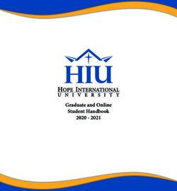 Graduate and Online Student Handbook 2020 2021 - Hope ...