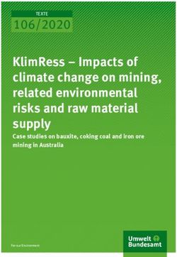 KlimRess - Impacts of climate change on mining, related environmental risks and raw material supply 106/2020