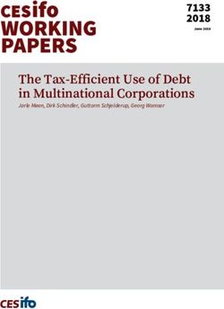 The Tax-Efficient Use of Debt in Multinational Corporations 7133 2018 - CESifo Group Munich