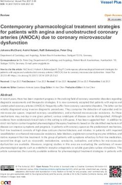 Contemporary pharmacological treatment strategies for patients with angina and unobstructed coronary arteries (ANOCA) due to coronary ...