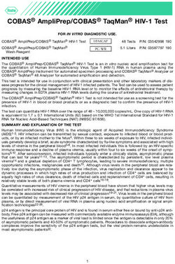 COBAS AMPLIPREP/COBAS TAQMAN HIV-1 TEST