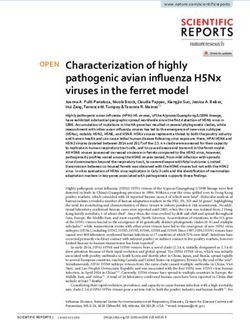 Characterization of highly pathogenic avian influenza H5Nx viruses in the ferret model - Nature