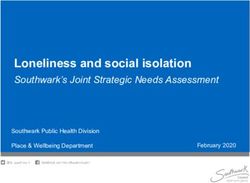 Loneliness and social isolation - Southwark's Joint Strategic Needs Assessment Southwark Public Health Division - Meetings, agendas, and ...