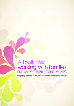 Engaging Families in the Early Childhood Development Story