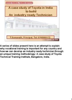 A case study of Toyota in India to build An industry ready Technician