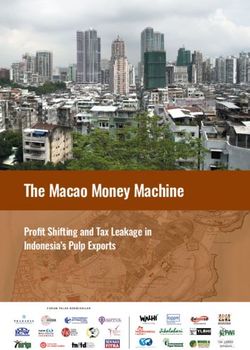 The Macao Money Machine - Profit Shifting and Tax Leakage in Indonesia's Pulp Exports - Environmental Paper Network