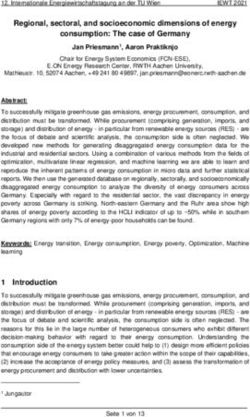 Regional, sectoral, and socioeconomic dimensions of energy consumption: The case of Germany - IEWT 2021