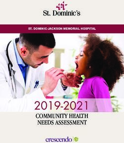 2019-2021 COMMUNITY HEALTH NEEDS ASSESSMENT - ST. DOMINIC-JACKSON MEMORIAL HOSPITAL