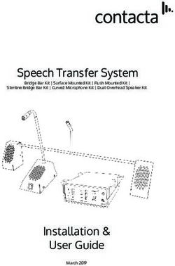 Speech Transfer System - Installation & User Guide - Contacta Inc
