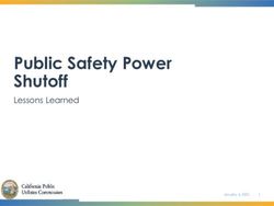Public Safety Power Shutoff - Lessons Learned - Oregon.gov