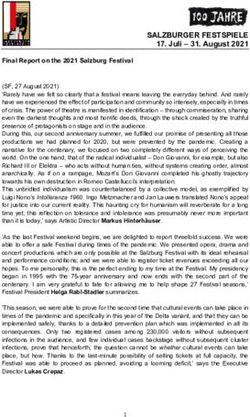 SALZBURGER FESTSPIELE - Juli - 31. August 2021 - SALZBURGER FESTSPIELE 17. Juli
