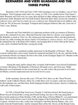 BERNARDO AND VIERI GUADAGNI AND THE THREE POPES