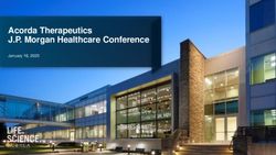 Acorda Therapeutics J.P. Morgan Healthcare Conference - January 16, 2020