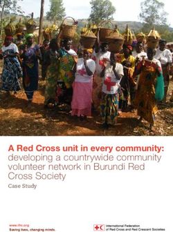 A Red Cross unit in every community: developing a countrywide community volunteer network in Burundi Red Cross Society Case Study