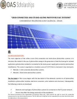 GRID CONNECTED AND STAND-ALONE PHOTOVOLTAIC SYSTEMS