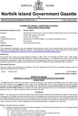 Norfolk Island Government Gazette - NORFOLK - Norfolk Island Regional ...