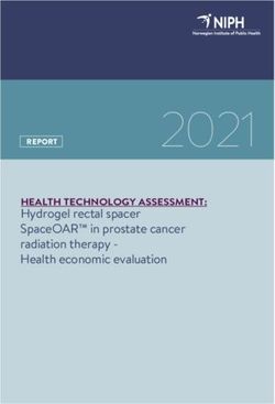 2021 Hydrogel rectal spacer SpaceOAR in prostate cancer radiation therapy - Health economic evaluation - FHI