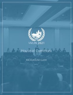House of Commons BACKGROUND GUIDE - Vancouver Model United Nations