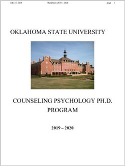 OKLAHOMA STATE UNIVERSITY - COUNSELING PSYCHOLOGY PH.D. PROGRAM 2019 2020 - College Of Education ...