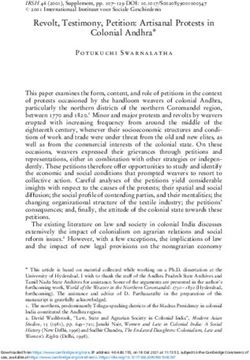 Revolt, Testimony, Petition: Artisanal Protests in Colonial Andhra