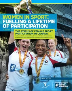 WOMEN IN SPORT: FUELLING A LIFETIME OF PARTICIPATION - Canadian ...