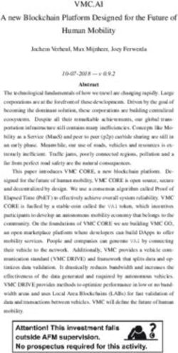 VMC.AI A new Blockchain Platform Designed for the Future of Human Mobility