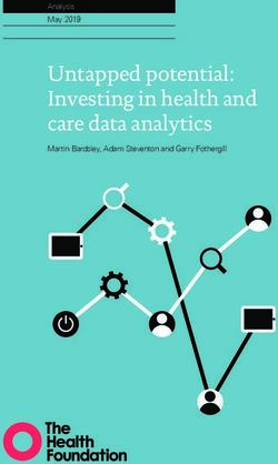 Untapped potential: Investing in health and care data analytics - Analysis May 2019 - Martin Bardsley, Adam Steventon and Garry Fothergill