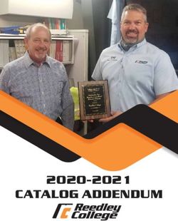 CATALOG ADDENDUM 2020-2021 - Reedley College