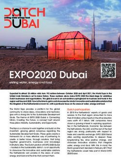 EXPO2020 Dubai uniting water, energy and food - Netherlands Water Partnership